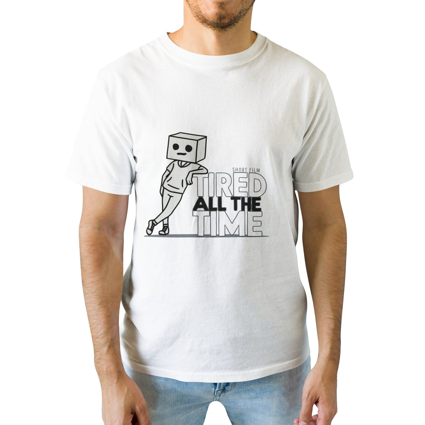 Get the Official 'Tired All The Time' T-Shirt – Comedy Meets Suspense!